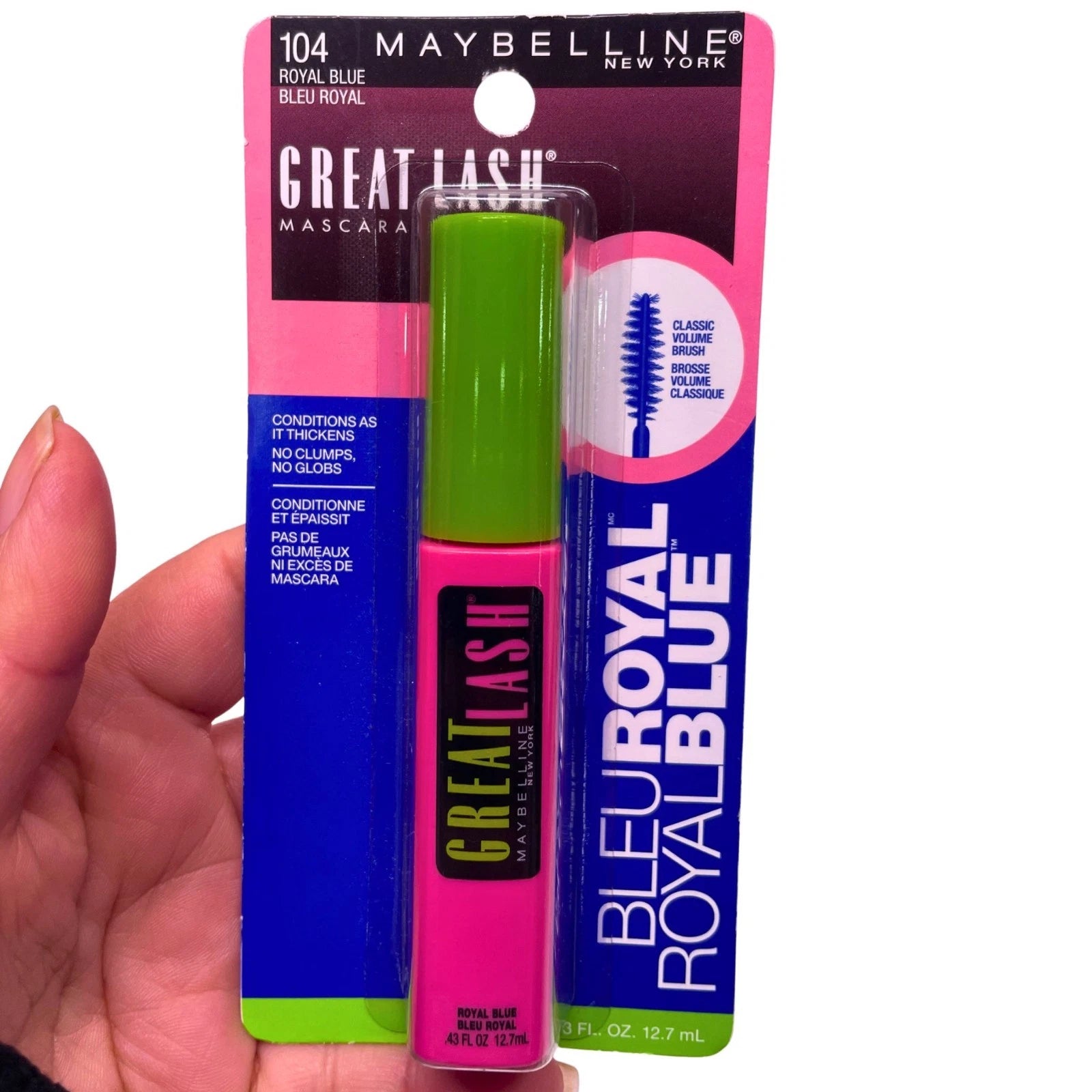 Maybelline Great Lash Mascara 104 Royal Blue 0.43oz 5 Pack New