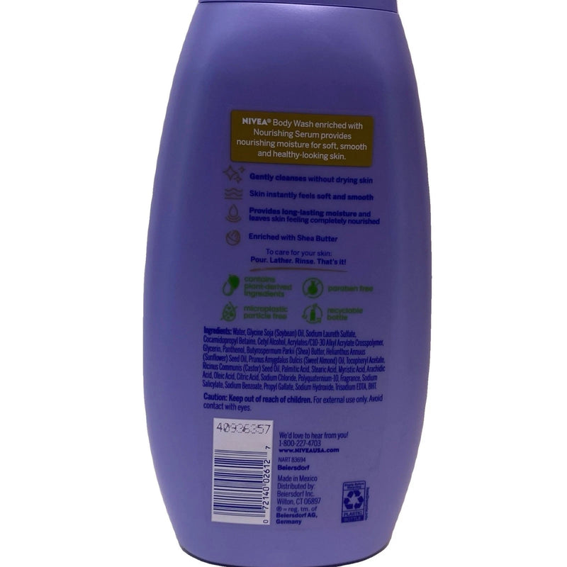 NIVEA Nourishing Body Wash Shea Butter 20 fl oz 6 Pack New