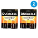 Duracell 9V Batteries Alkaline Fresh Exp 2030 Pack of 2 New