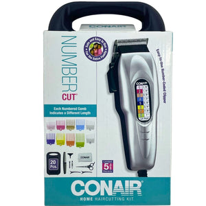 Conair Number Cut 20 Piece Home Haircutting Kit Teal Edition Clipper System New