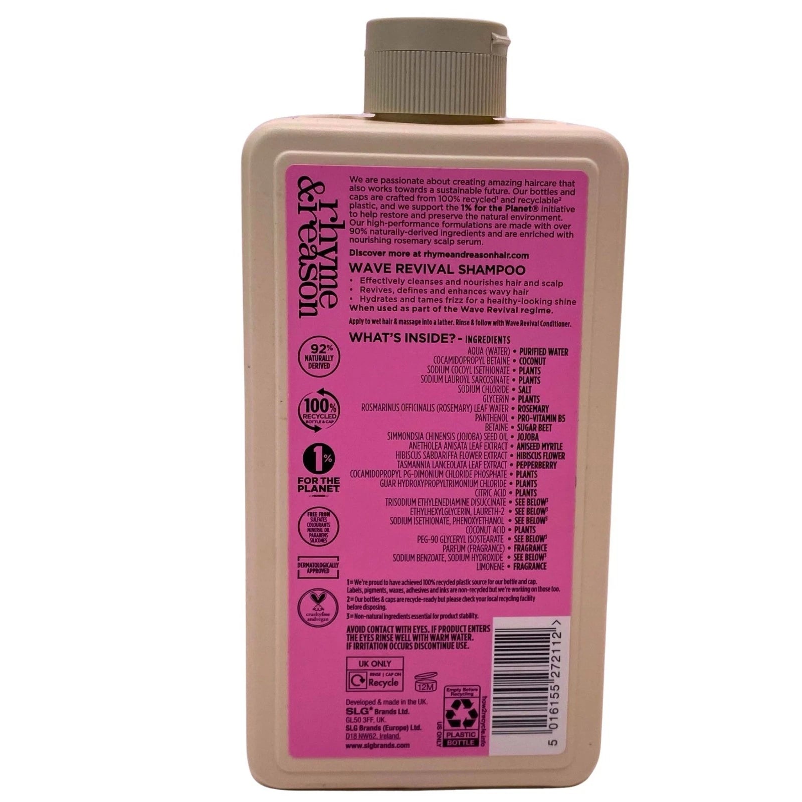 Rhyme & Reason Wave Revival Shampoo for Wavy Hair Rosemary Serum 12oz 3 Pack 2