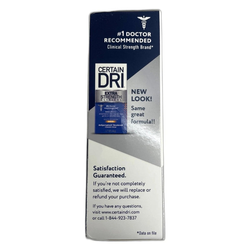 Certain Dri Solid Stick Antiperspirant Deodorant Exp 07/27 Pack of 3 New