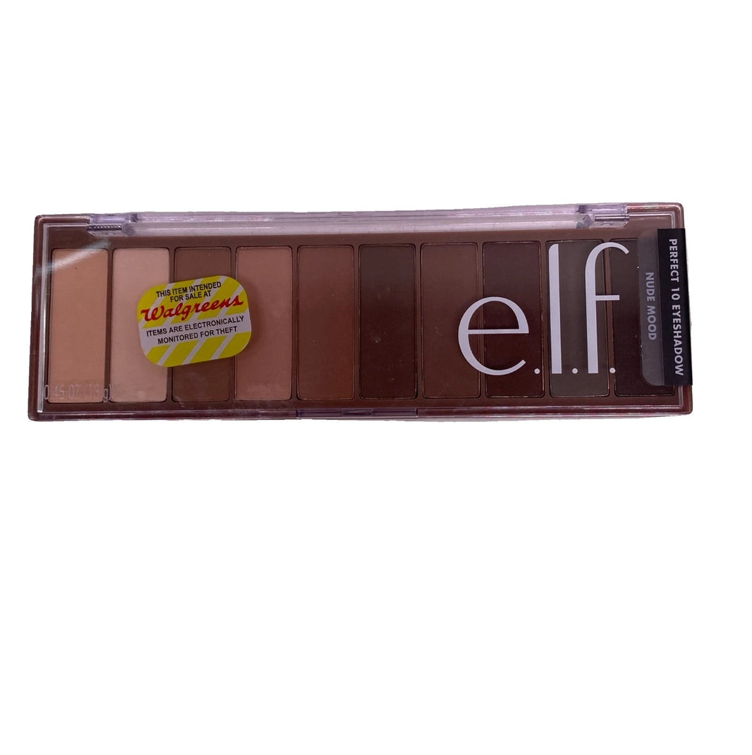 e.l.f. Cosmetics Perfect 10 Eyeshadow Palette Nude Mood 0.45 oz 2 Pack Bundle