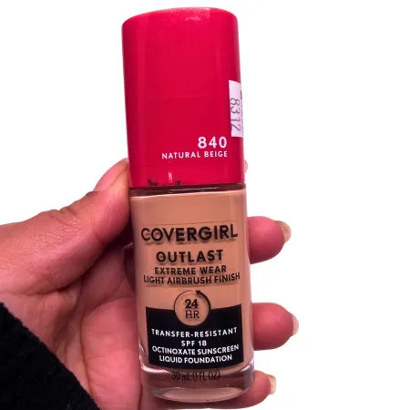 CoverGirl Outlast 840 Natural Beige SPF18 1oz 2 Pack New Exp:06/2026