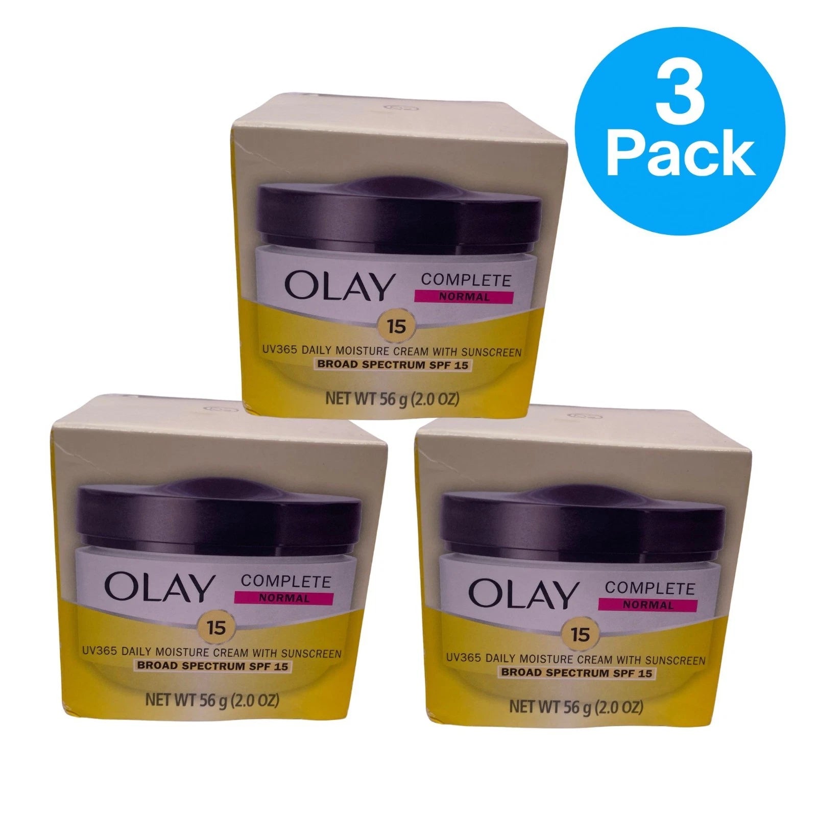 Olay Complete SPF 15 Moisturizer 2 oz 3 Pack New