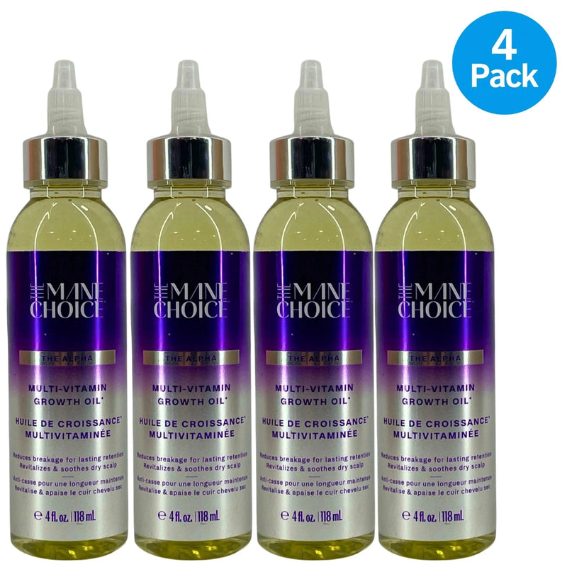 The Mane Choice The Alpha Multi-Vitamin Growth Oil Biotin & Vitamin C 4 Pack New