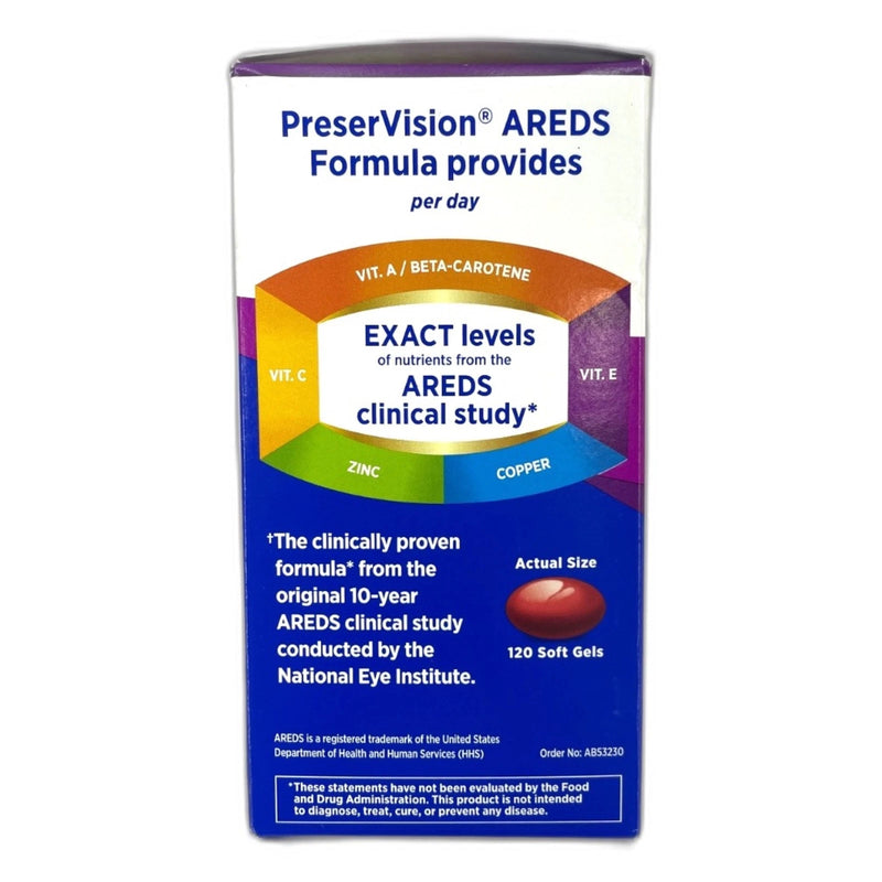 Bausch + Lomb Vitamin Mineral Supplement Eye Health 120 Exp 06/27 Pack of 3 New