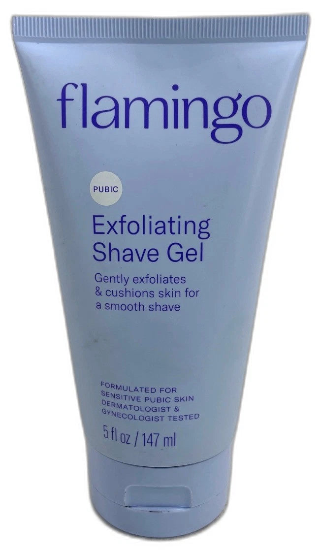 Flamingo Pubic Exfoliating Shave Gel 5 Fl Oz Razor Pack of 4 New
