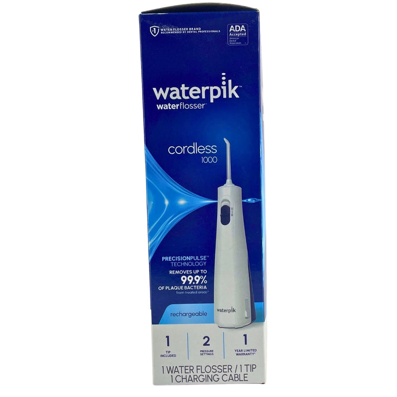 Waterpik Cordless 1000 Rechargeable Water Flosser White WF-29W011 1 Pack New