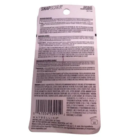 Maybelline Snapscara 300 Pitch Black 10ml 3 Pack New