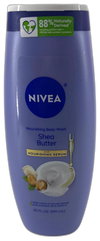Nivea Shea Butter Body Wash Moisturizing Nourishing Dry Skin 20 Fl Pack of 2 New
