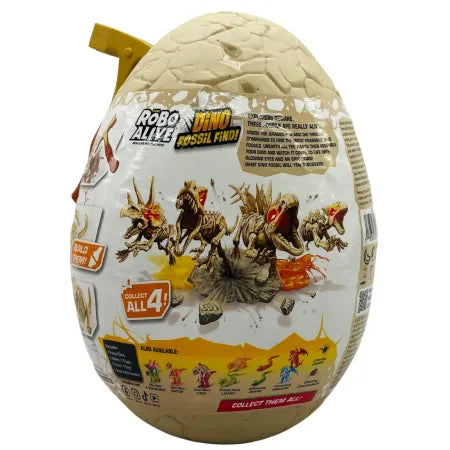Zuru Robo Alive Dino Fossil Find Surprise Egg – Build Dino – 1 Pack – New