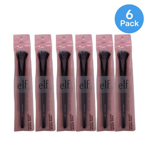 e.l.f. Putty Blush Brush with Duo Fiber Bristles 6 Pack - Professional Makeup Brush Set