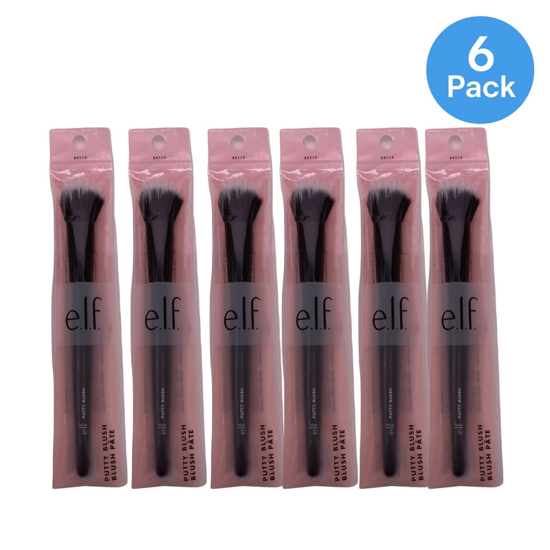e.l.f. Putty Blush Brush Duo Fiber Bristles 6 Pack New