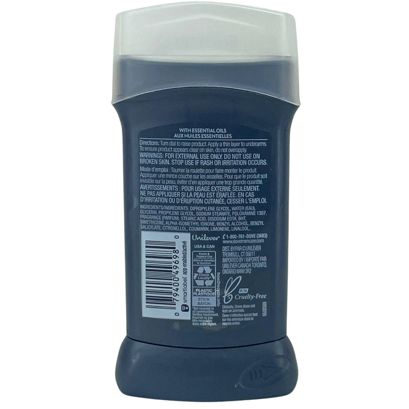 Dove Men+Care Aluminum Free Deodorant Stick Midnight Classico Cedarwood & Vanill