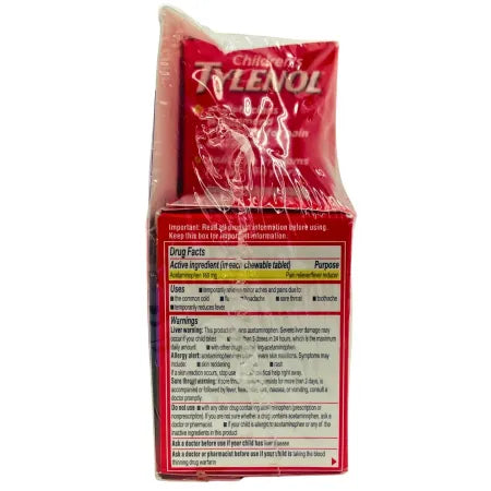 Children’s Tylenol Pain + Fever Grape Flavor Combo 4 fl oz + 24 Tabs EXP 02/2026 3