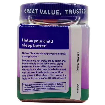 Natrol Kids Melatonin 1mg Gummies 60 ct - 1 Pack - New 4