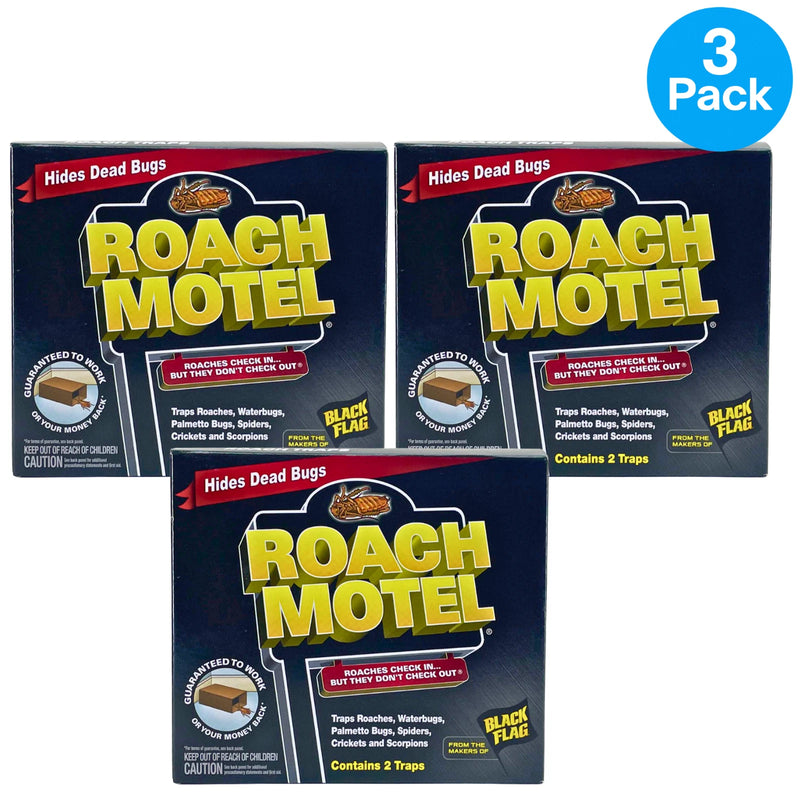 Black Flag Roach Motel Insect Traps Hides Dead Bugs Contains 2 Traps 3 Pack Bund