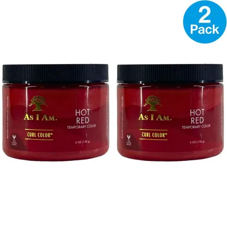 As I Am Curl Color Hot Red Temporary Color 6 Oz 2 Pack New