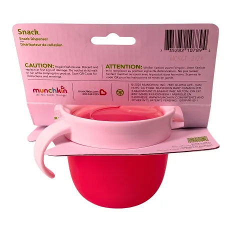 Munchkin Snack Catcher Cup 12M+ BPA Free 2 Pack New
