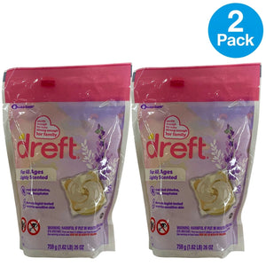 Dreft Laundry Detergent Pacs All Ages Lightly Scented Hypoallergenic 2 Pack New