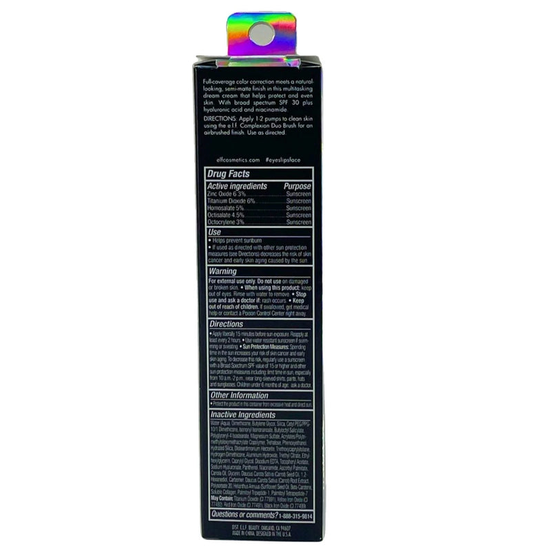 e.l.f. Camo CC Cream SPF 30 1 oz Light 210N 4 Pack New Exp 11/2026