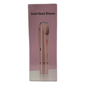 Unbranded Rechargeable Dual-Head Electric Shaver Water Resistant Pink New