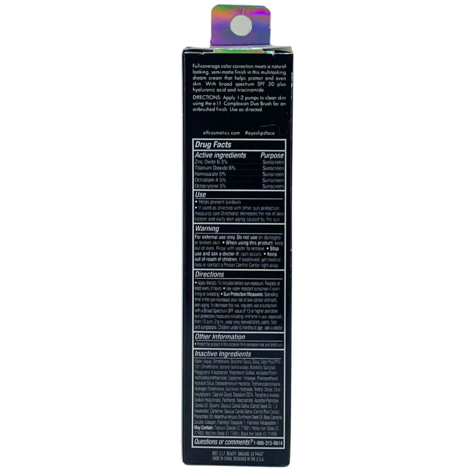 e.l.f. Camo CC Cream SPF 30 1 oz Medium 310C 2 Pack New