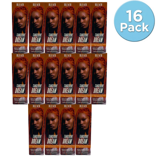 Bleach London Tangerine Dream Semi-Permanent Vegan Hair Dye 5.07oz 16 Pack Lot