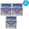 NeilMed Sinus Rinse All Natural Saline Nasal Irrigation Packets 100 Ct 3 Pack