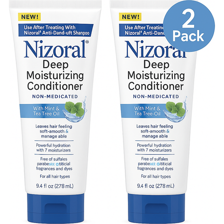 Nizoral Deep Moisturizing Conditioner 9.4oz bottles, 2-pack display