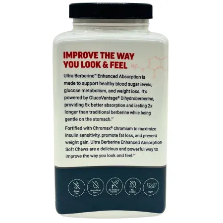 Force Factor Ultra Berberine Enhanced Absorption 60 Soft Chews EXP 03/2027 New 3