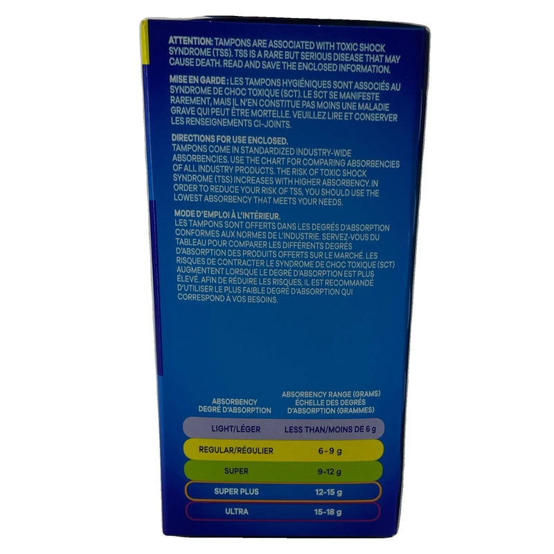 Tampax Pearl TriplePack Light Regular Super Unscented 34 Ct 2 Pack New