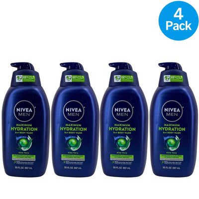 Nivea Men Maximum Hydration Body Wash 30 Oz 4 Pack New