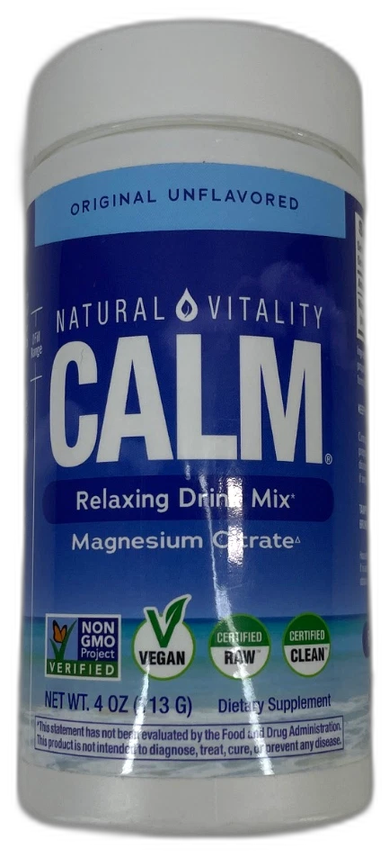 Natural Vitality Calm Magnesium Powder Exp 03/28 Pack of 3 New