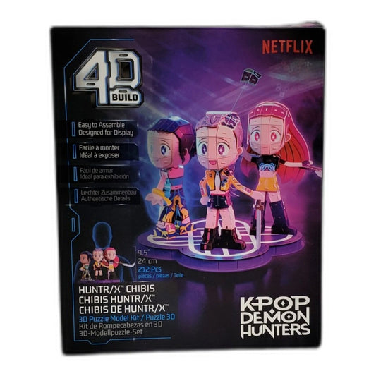 Spin Master 4D Build K-Pop Demon Hunters HUNTR/X Chibi 3D Puzzle Model Kit - 1 Pack