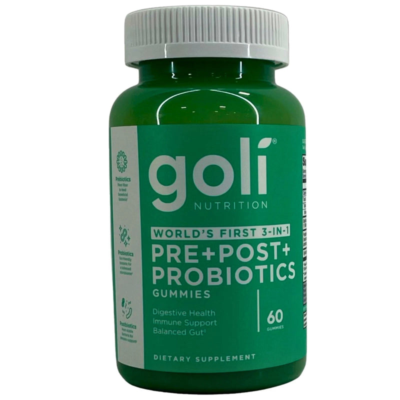 Goli Nutrition Pre Post Probiotics Gummies Digestive Immune Health 60ct 1 Pack