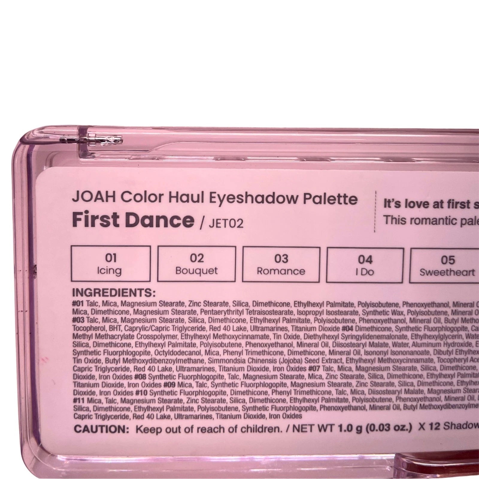 JOAH Color Haul Eyeshadow Palette Jet02 First Dance 3 Pack New 4