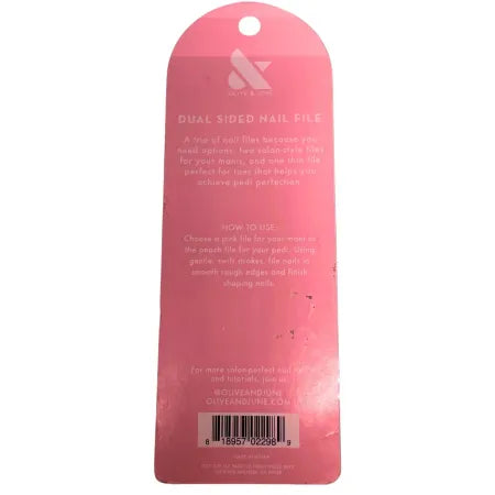 Olive & June Dual Sided Nail File 5 Pack New