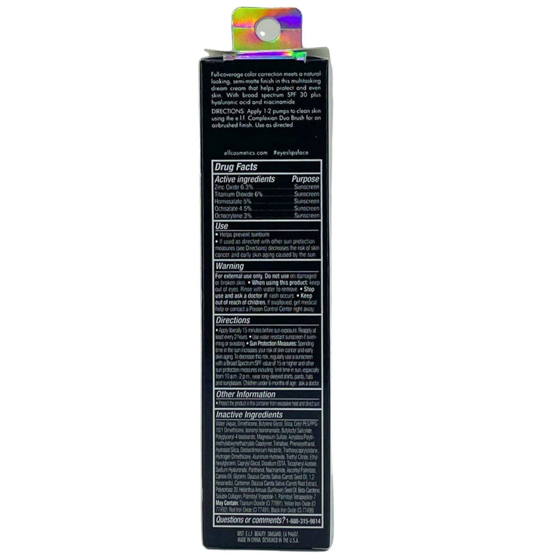 e.l.f. Camo CC Cream SPF 30 1 oz Light 280N 3 Pack New