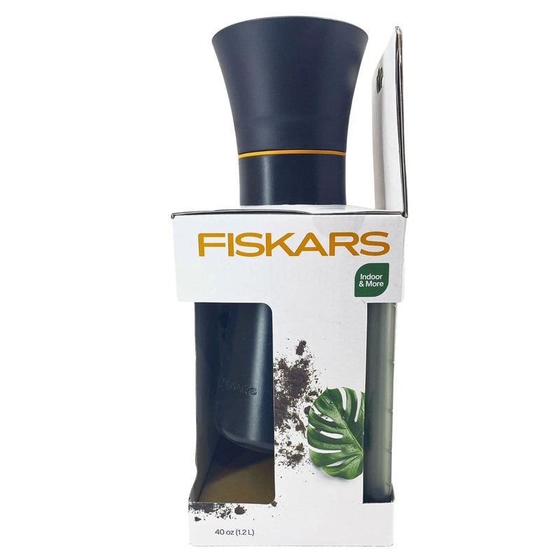 Fiskars Indoor Watering Can Precise Pouring 40oz 1.2L Charcoal Black 2 Pack New
