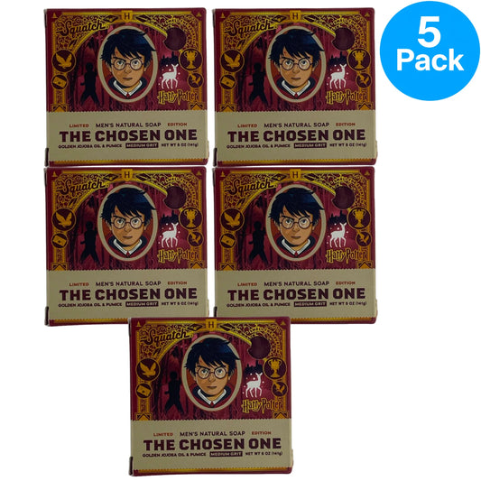 Dr. Squatch Harry Potter The Chosen One Natural Men's Soap Bar Medium Grit 5 oz