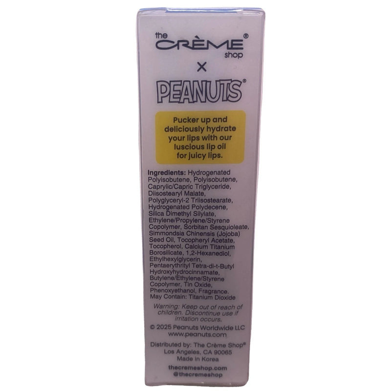The Crème Shop x Peanuts Nourishing Lip Oil Glitter Sweet 0.12 oz 6 Pack New