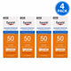 Eucerin Advanced Hydration SPF 50 Face Sunscreen 1.7 oz 4 Pack New Exp: 08/26