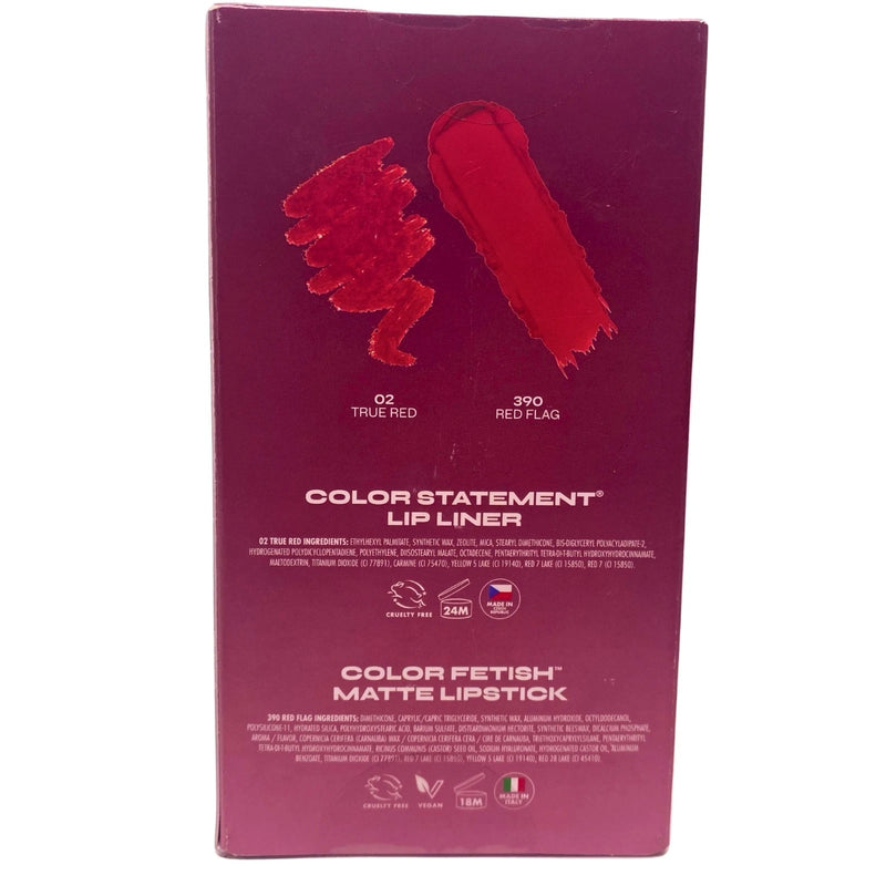 Milani Mistletoe Ready Lip Kit Color Statement Lip Liner & Color Fetish Matte