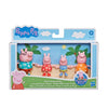 Peppa Pig Peppa’s Family Holiday 4 Figure Set Tropical Vacation Outfits 4 Pack