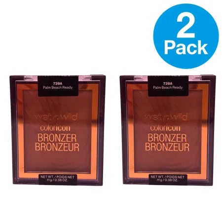 Wet n Wild Coloricon Bronzer Palm Beach Ready 0.38 oz 2-Pack Vegan Lot New