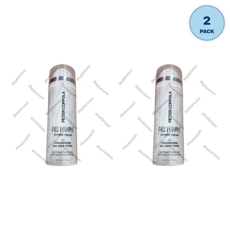 Peter Coppola Full Volume Styling Cream 4.4oz Pack of 2 New