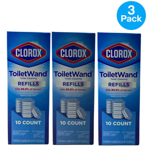 Clorox ToiletWand Refills 10 Count 3 Pack New