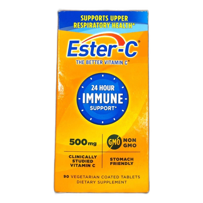 Ester-C 500mg 24 Hour Vitamin C Supplement 90 Tabs Exp 07/2027 Exp 03/28 New